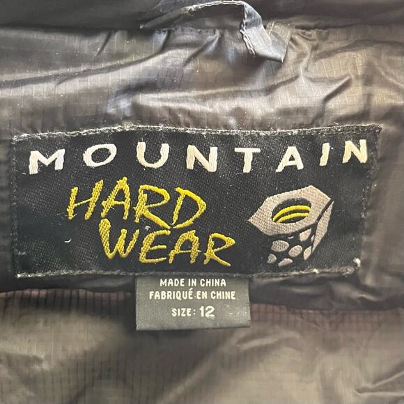 Mountain Hardwear gray down puffer jacket size 12 - Picture 10 of 11